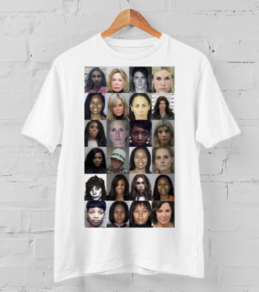 Karen Huger Real Housewives Mugshot Wall Of Fame Photos T-Shirt