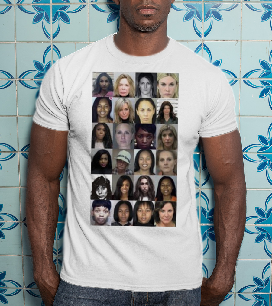Karen Huger Real Housewives Mugshot Wall Of Fame Photos T-Shirt