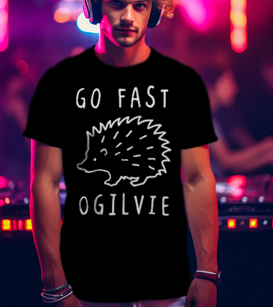 Funhaus Merch Go Fast Hedgehog Ogilvie T-Shirt
