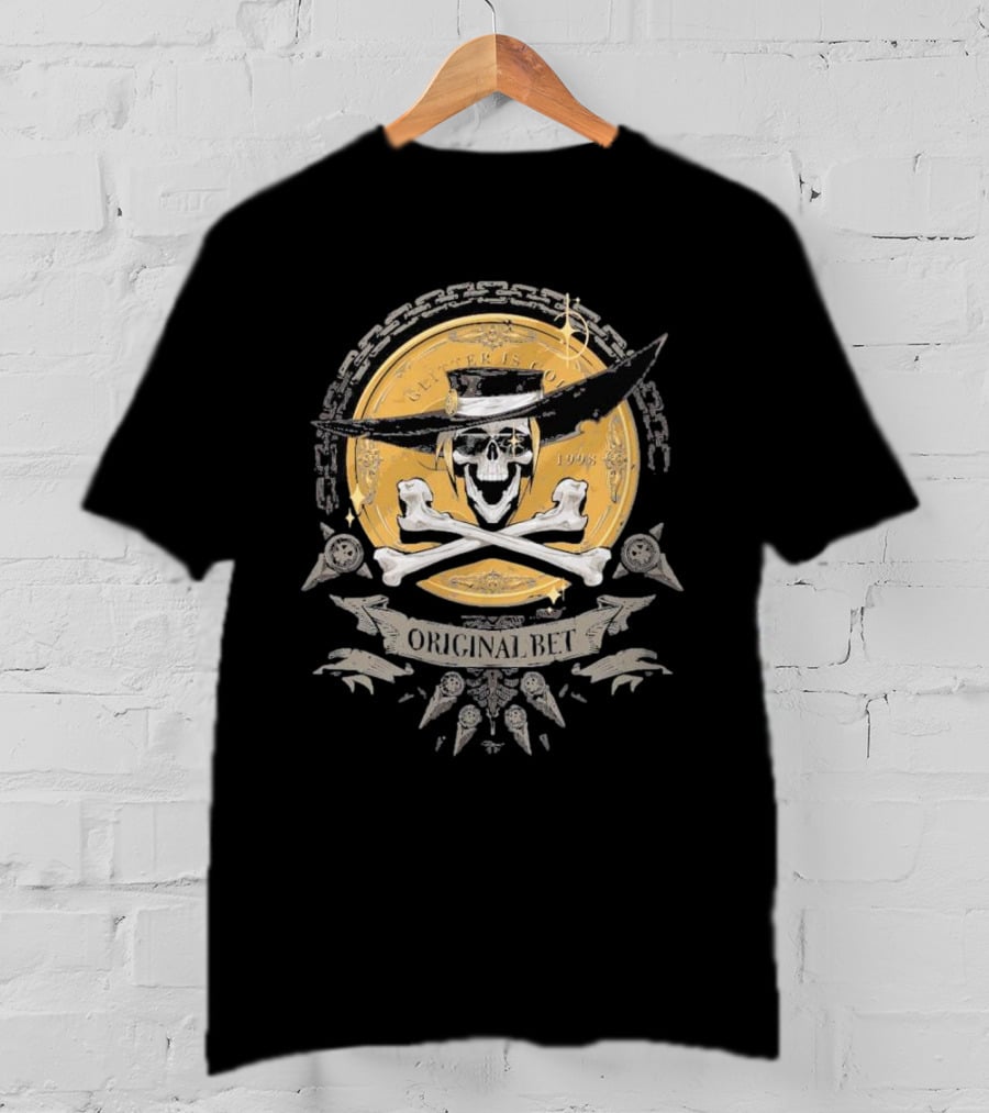 Guilty Gear Johnny Original Bet Skull And Crossbones T-Shirt