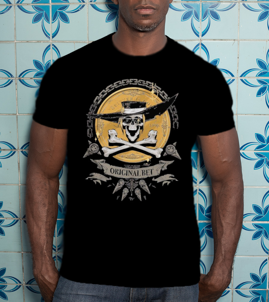 Guilty Gear Johnny Original Bet Skull And Crossbones T-Shirt