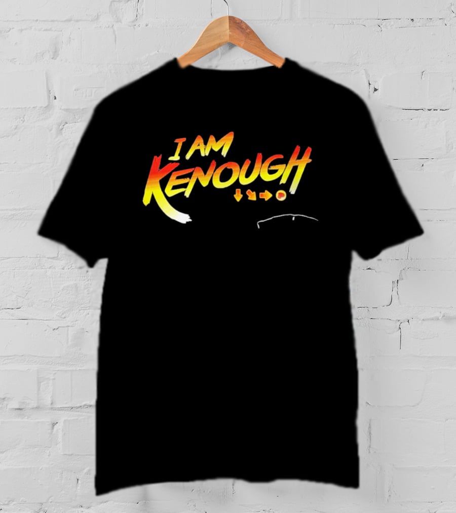 I Am Kenough Retro Gaming Styled Text With Arrow Sequence T-Shirt