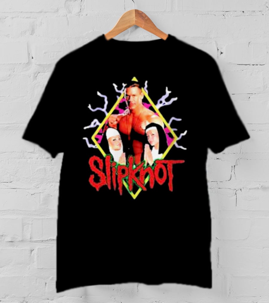Slipknot John Cena Wrestling Nuns Iconic Mashup T-Shirt