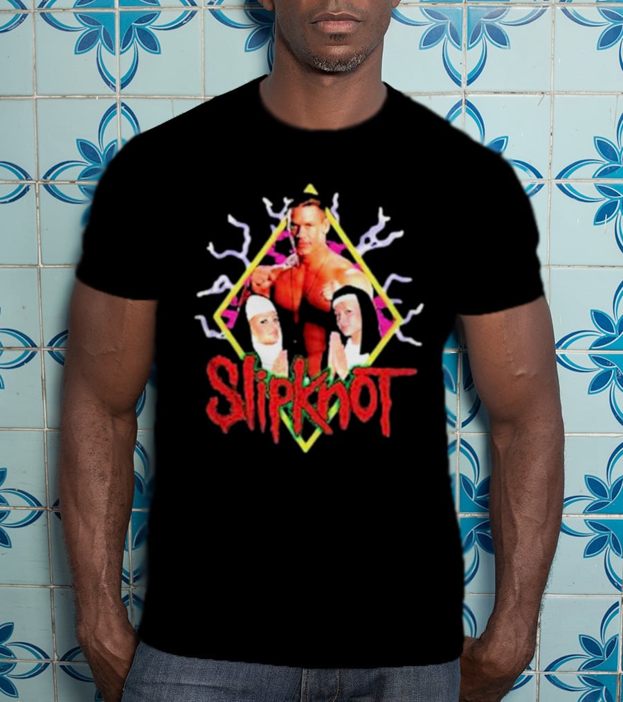 Slipknot John Cena Wrestling Nuns Iconic Mashup T-Shirt