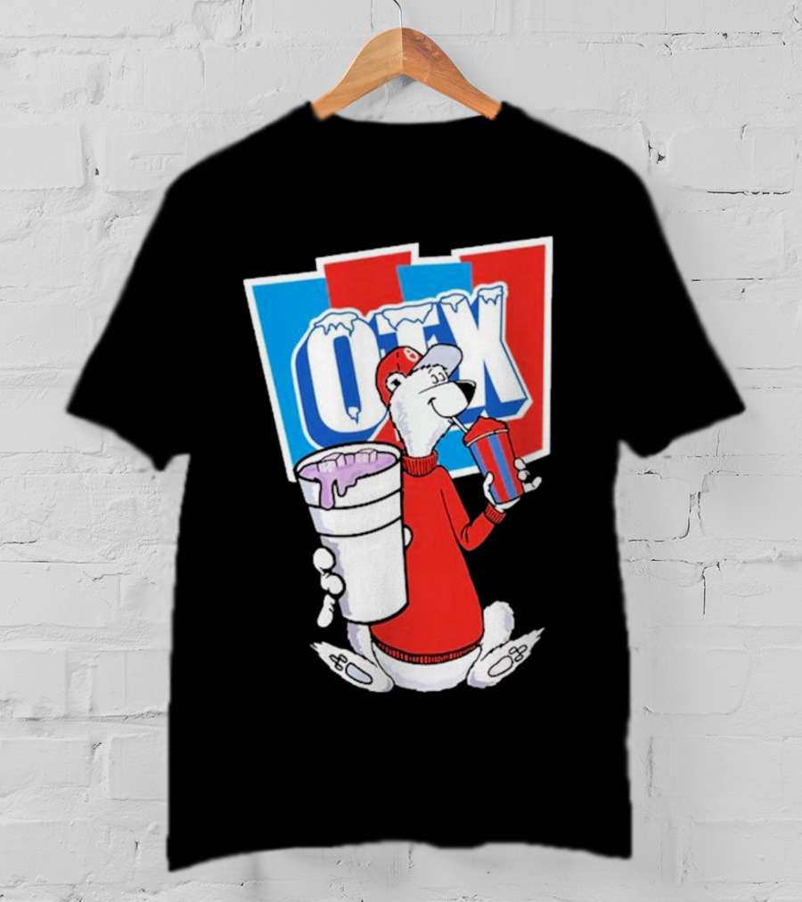 Otx Boyz So Icee Polar Bear Double Cup Red Blue White T-Shirt