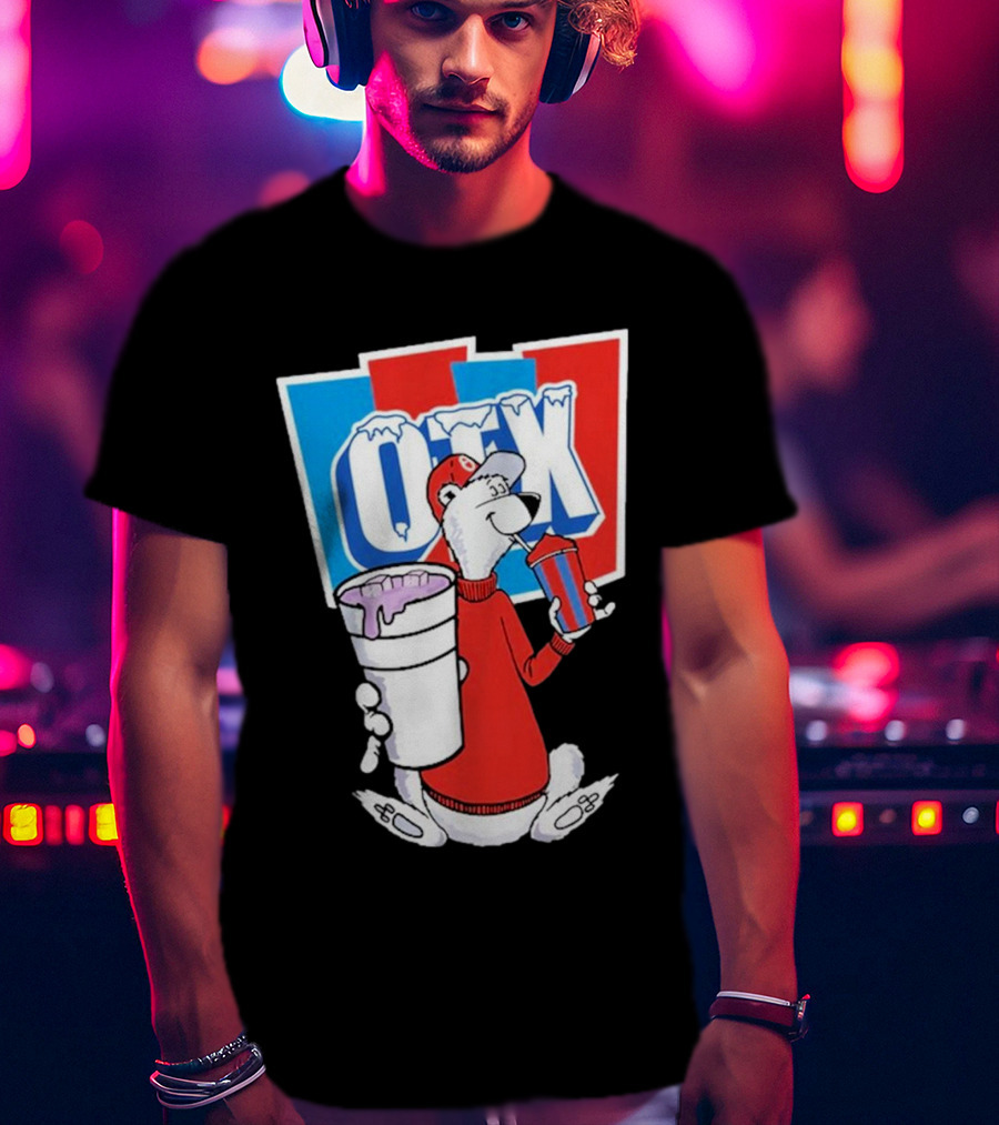 Otx Boyz So Icee Polar Bear Double Cup Red Blue White T-Shirt