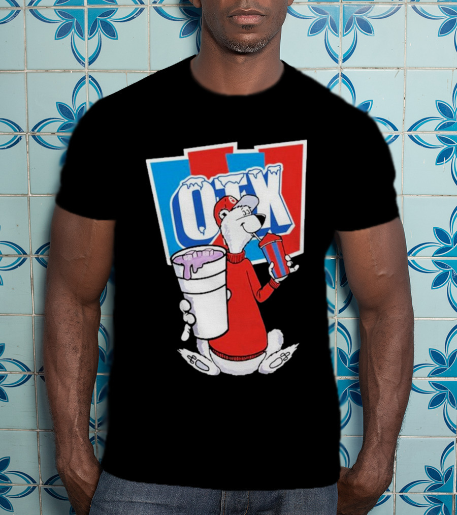 Otx Boyz So Icee Polar Bear Double Cup Red Blue White T-Shirt