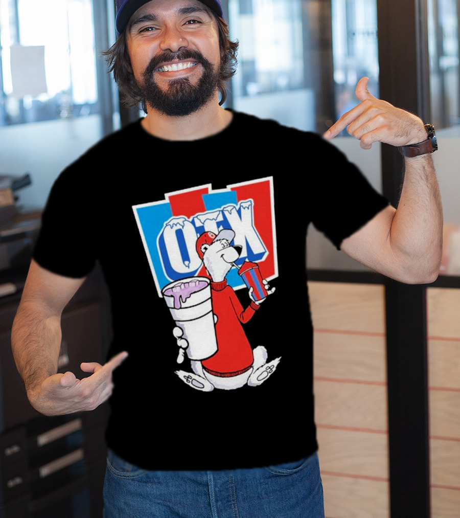 Otx Boyz So Icee Polar Bear Double Cup Red Blue White T-Shirt