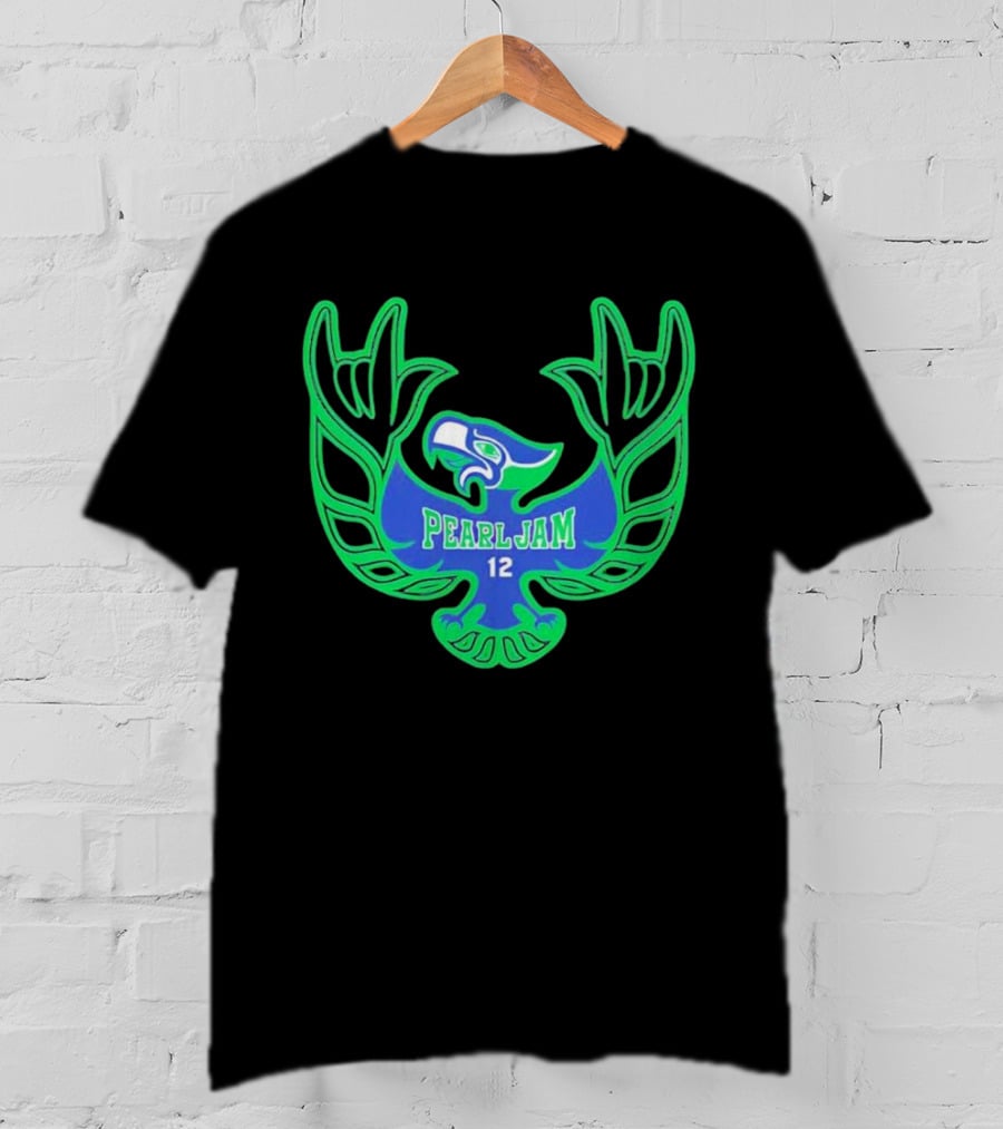 Pearl Jam 12 Seahawks Fan Emblem T-Shirt