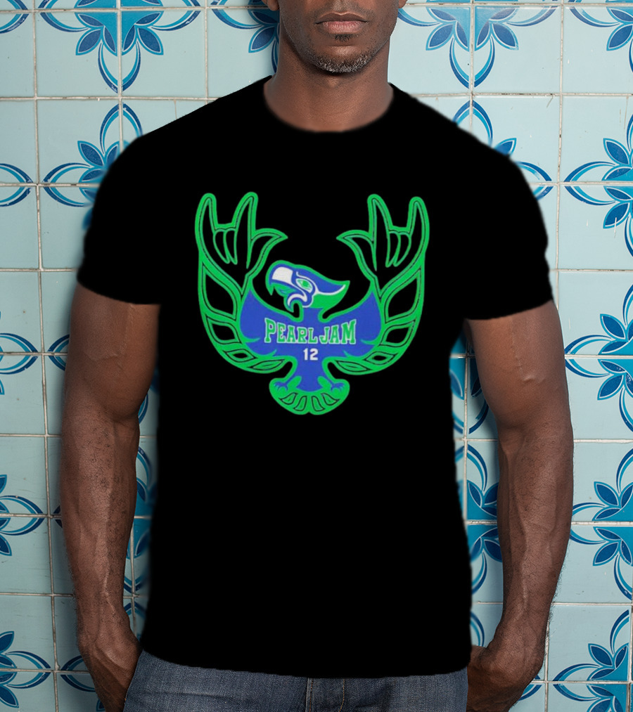 Pearl Jam 12 Seahawks Fan Emblem T-Shirt