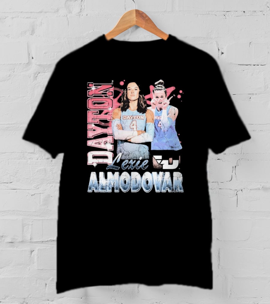 Lexie Almodovar Dayton Flyers Retro 90s T-Shirt