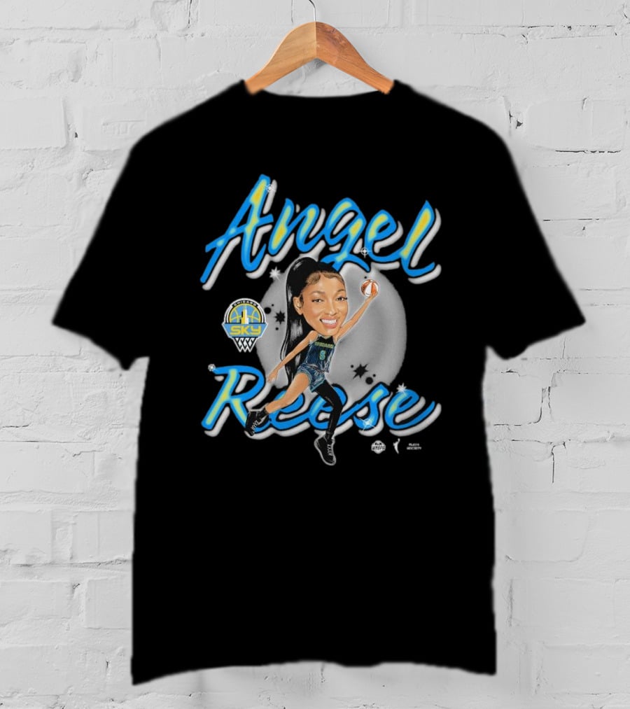 Angel Reese Premium Playa Society Sky Basketball Star T-Shirt