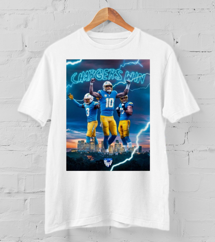 Chargers Win Los Angeles Chargers Electric TNF On Prime T-Shirt