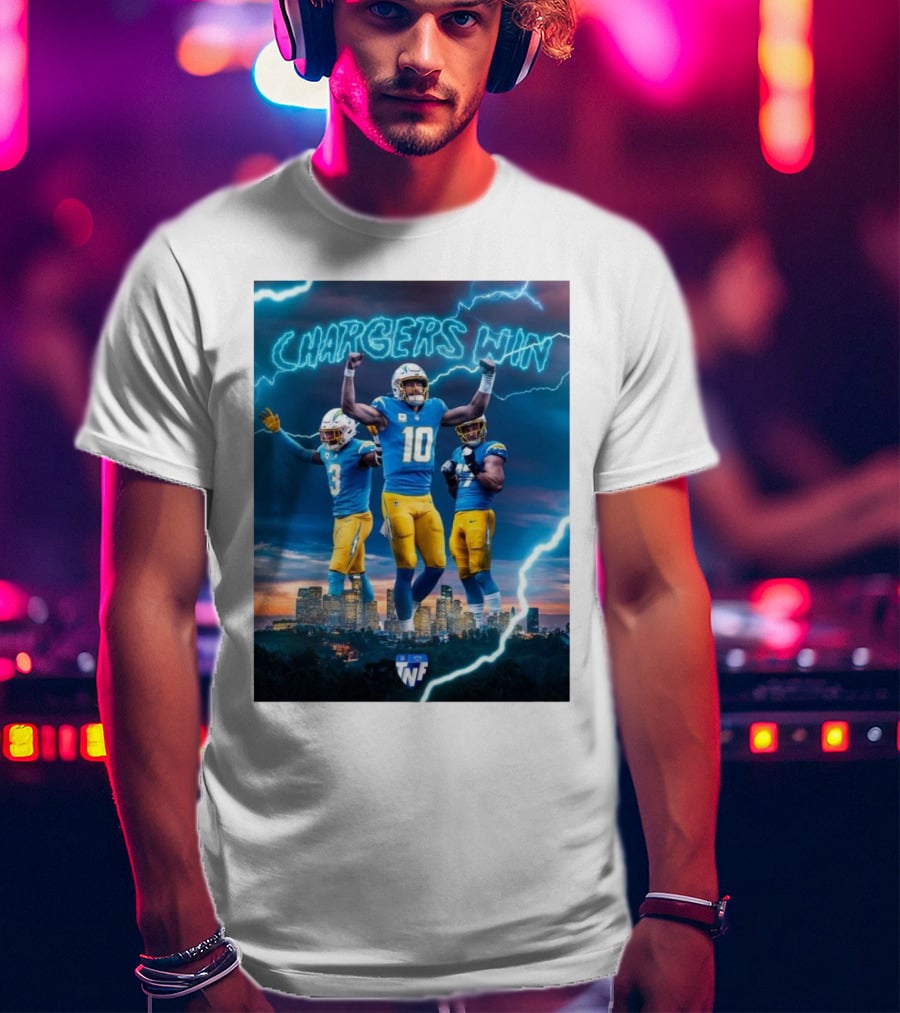 Chargers Win Los Angeles Chargers Electric TNF On Prime T-Shirt