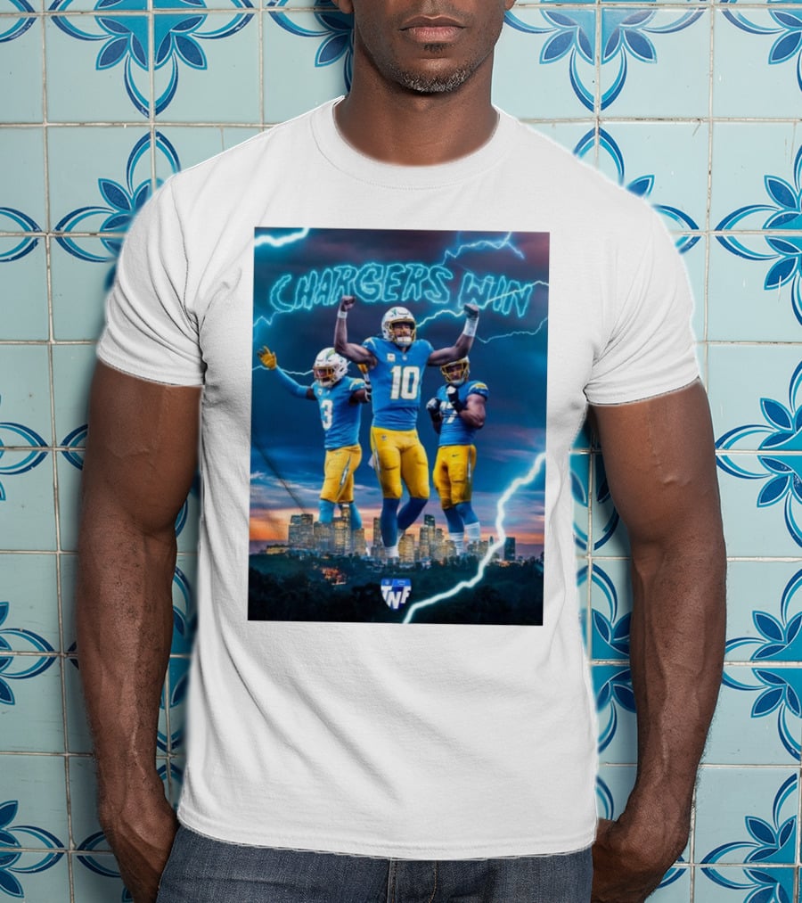 Chargers Win Los Angeles Chargers Electric TNF On Prime T-Shirt