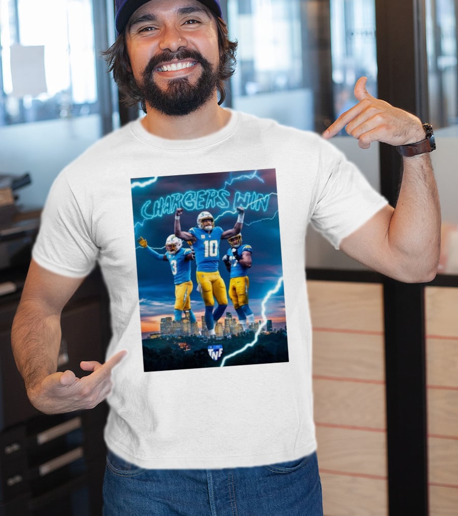 Chargers Win Los Angeles Chargers Electric TNF On Prime T-Shirt