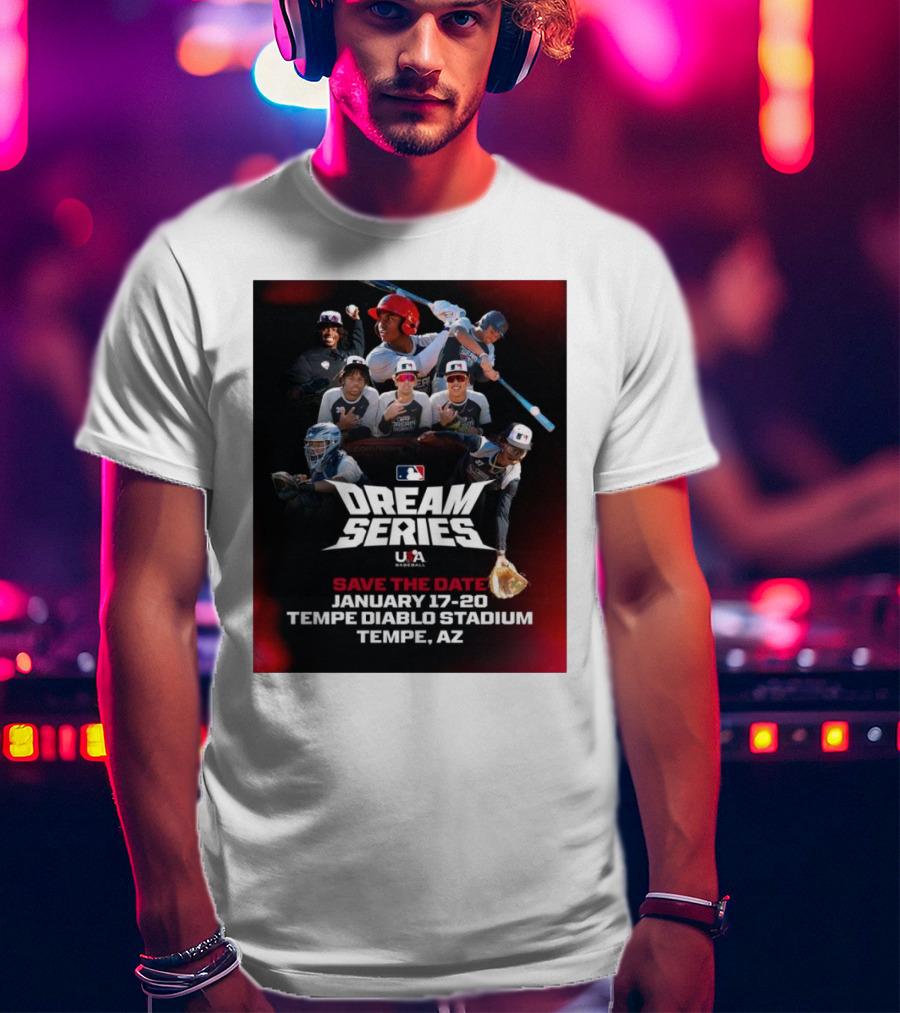 MLB USA Baseball Dream Series January 17-20 Tempe Diablo Stadium Tempe AZ T-Shirt