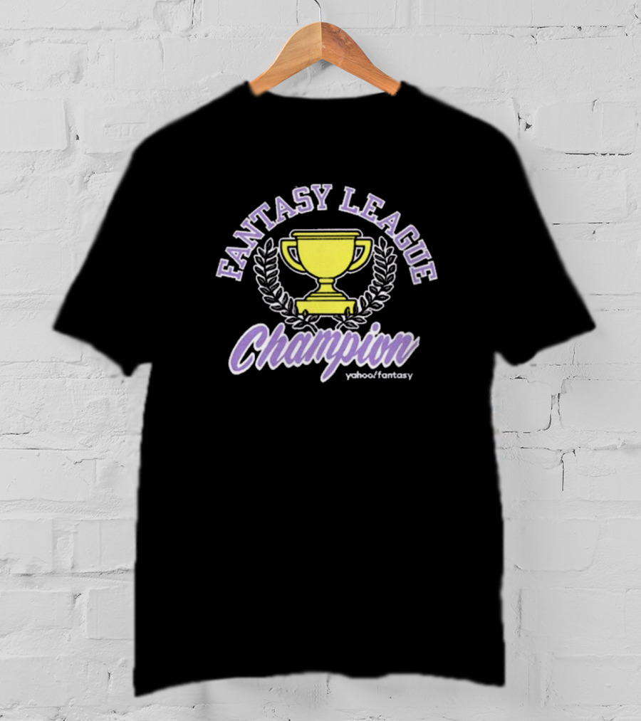 Yahoo Fantasy League Champion Trophy Laurel T-Shirt
