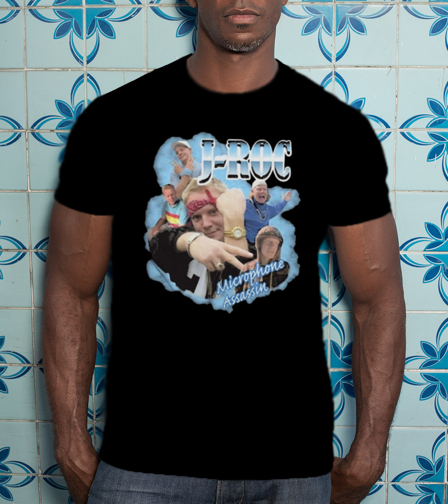 Trailer Park Boys J-Roc Microphone Assassin Multilayered Collage T-Shirt