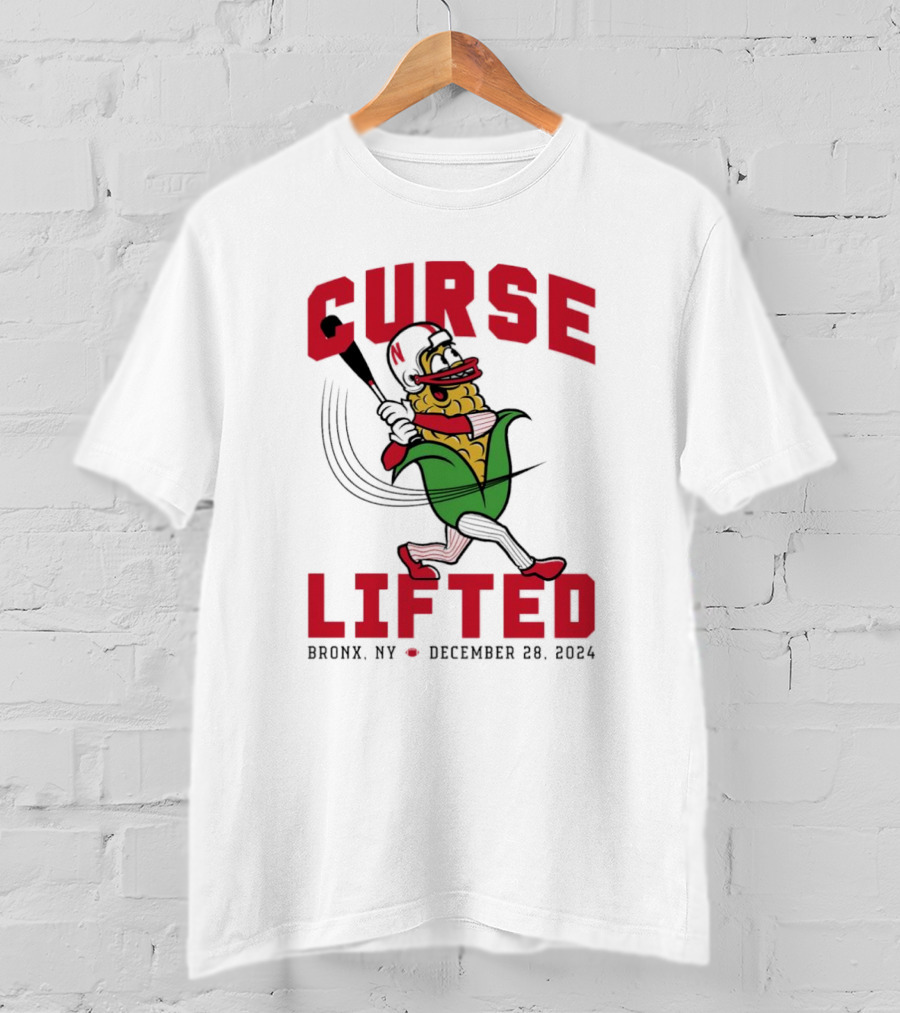 Curse Lifted Nebraska Cornhuskers Bronx NY December 28 T-Shirt
