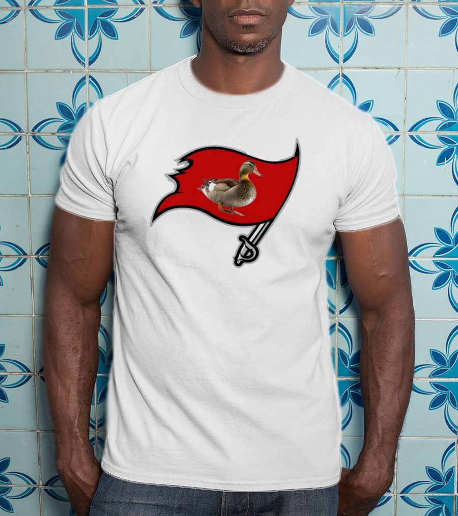 Tampa Bay Duckaneers New Buccaneers Parody Logo Flag T-Shirt