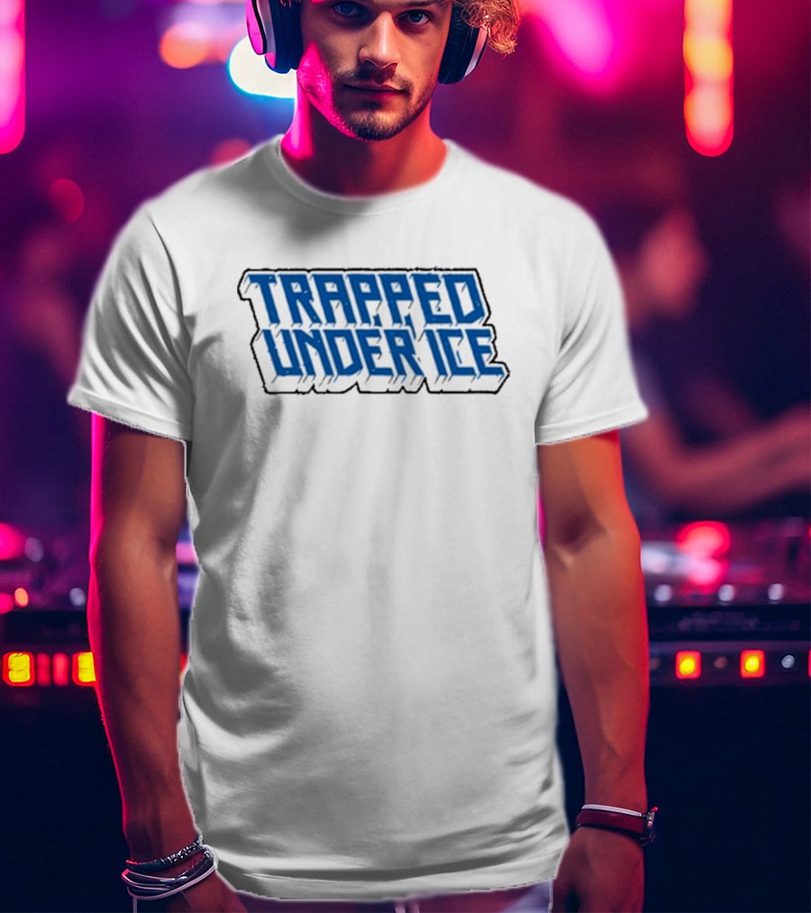 Trapped Under Ice Blue 3D Stacked T-Shirt