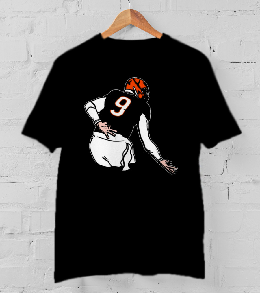 Oe Burrow Griddy Number 9 Cincinnati Bengals NFL Player T-Shirt