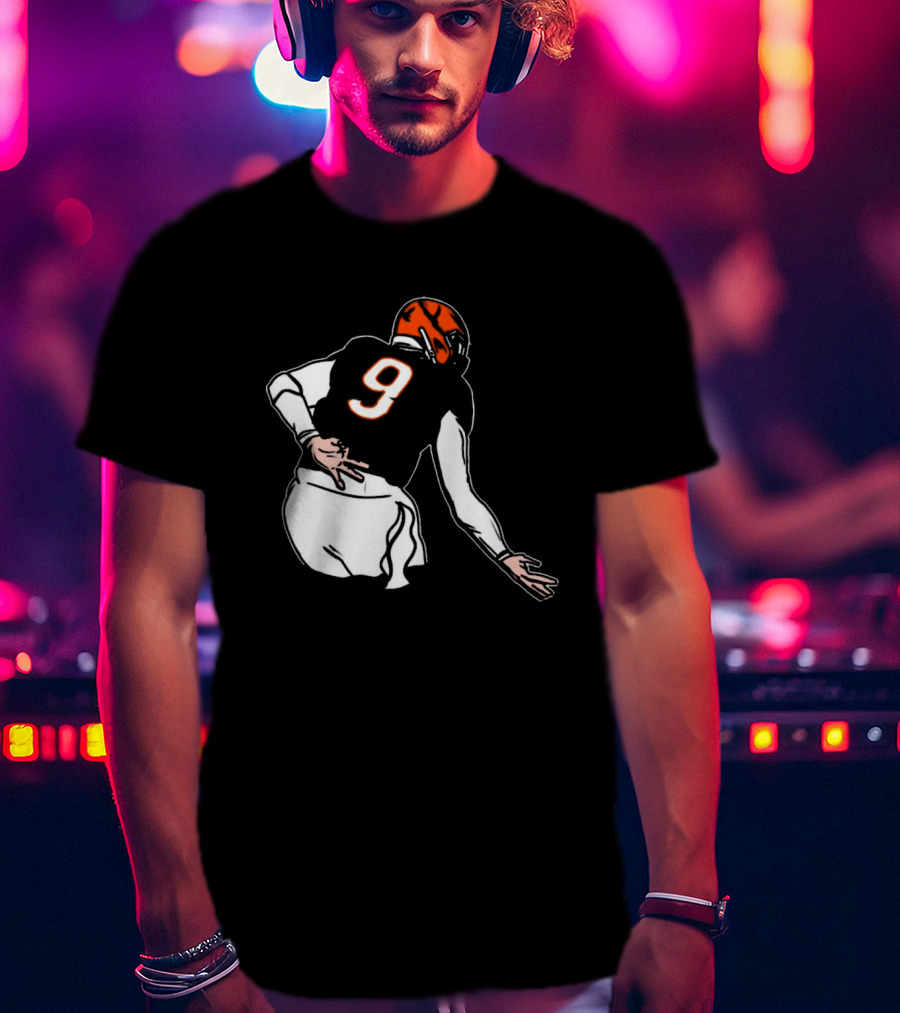Oe Burrow Griddy Number 9 Cincinnati Bengals NFL Player T-Shirt