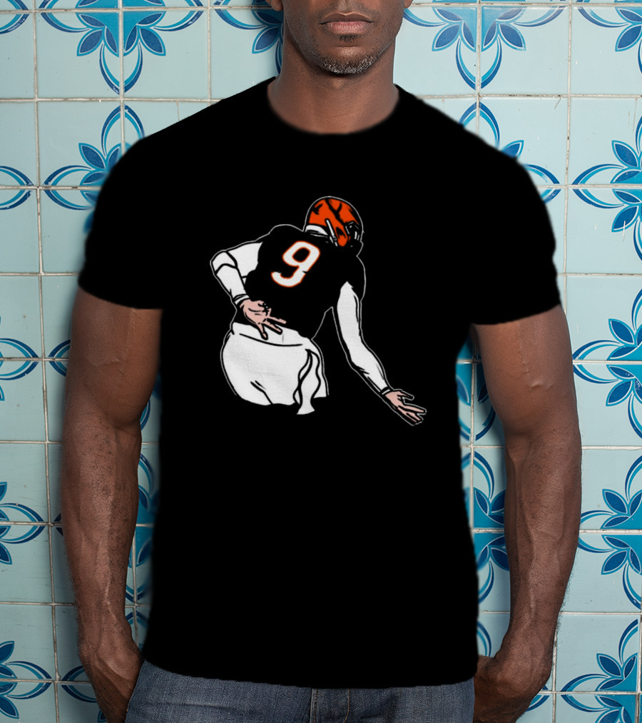 Oe Burrow Griddy Number 9 Cincinnati Bengals NFL Player T-Shirt