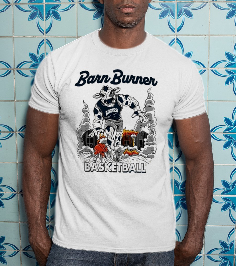 Barn Burner Aggies Basketball Tys Dyes Cowstorm T-Shirt