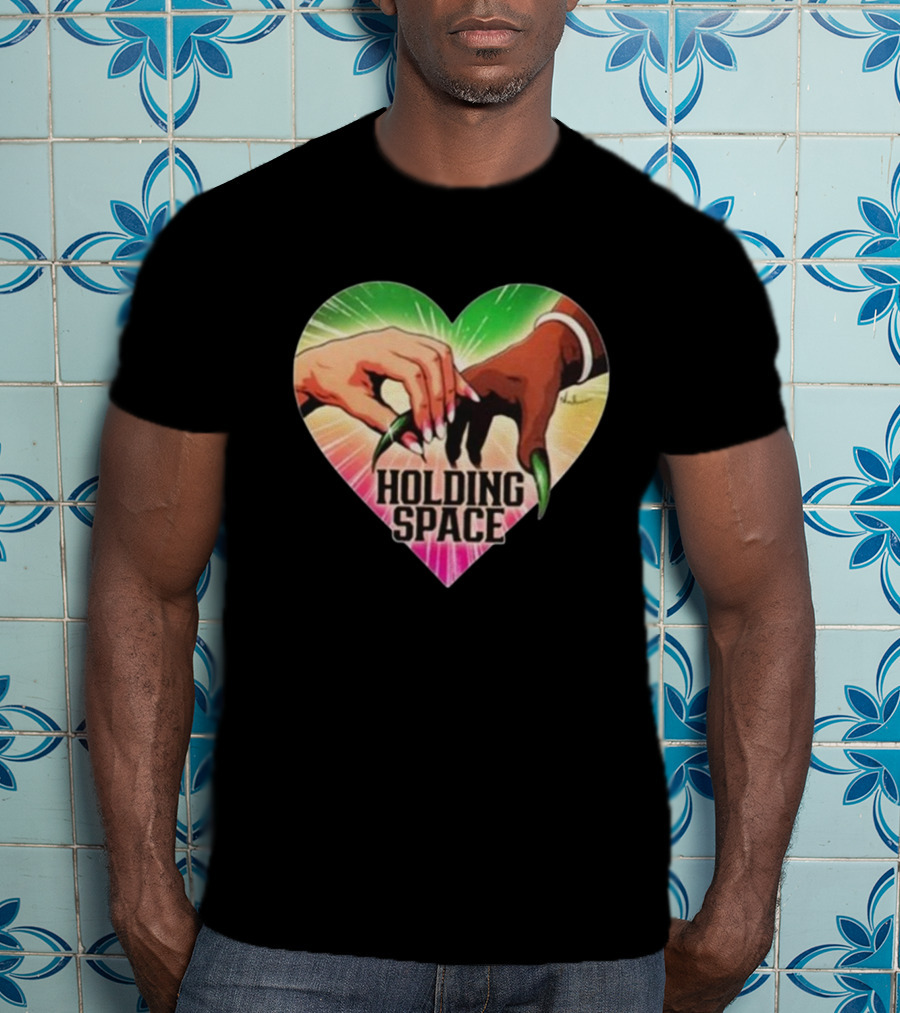 Holding Space Heart Hands Symbol Unity T-Shirt