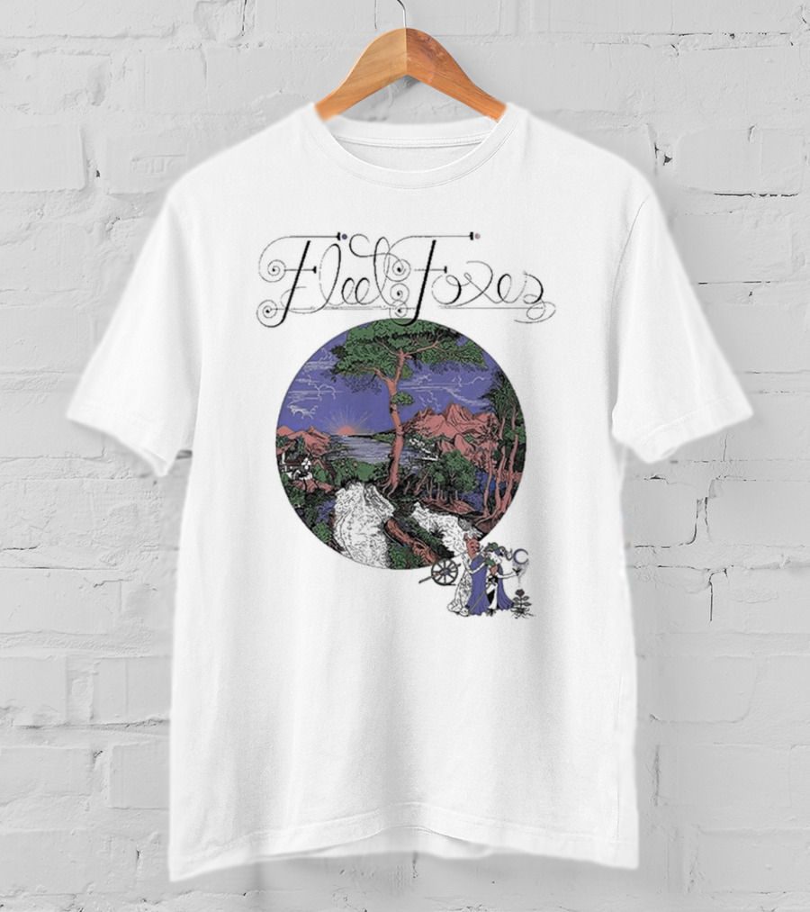 Fleet Foxes Sun Giant Album Cover Art Scenic Landscape T-Shirt