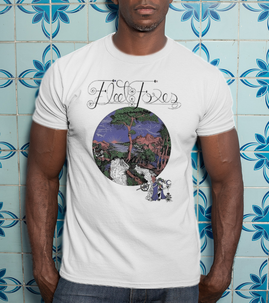 Fleet Foxes Sun Giant Album Cover Art Scenic Landscape T-Shirt