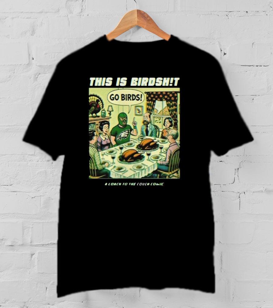 Philadelphia Eagles Thanksgiving Day Go Birds Comic T-Shirt