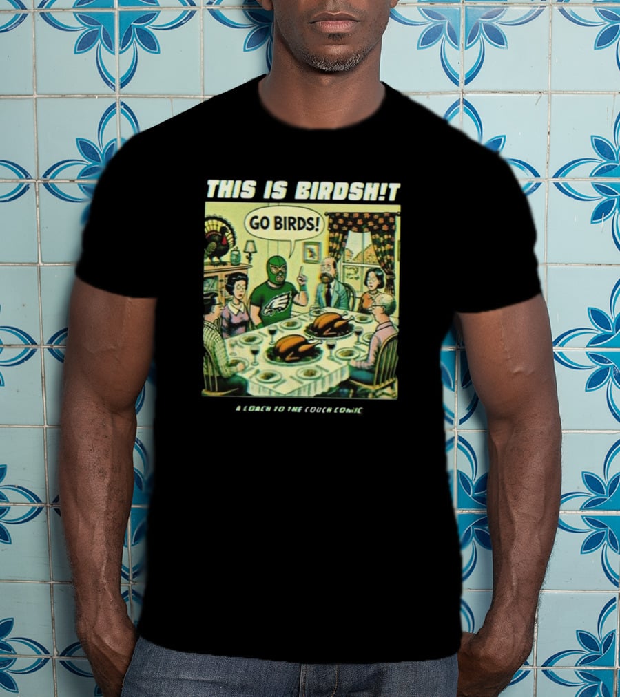 Philadelphia Eagles Thanksgiving Day Go Birds Comic T-Shirt
