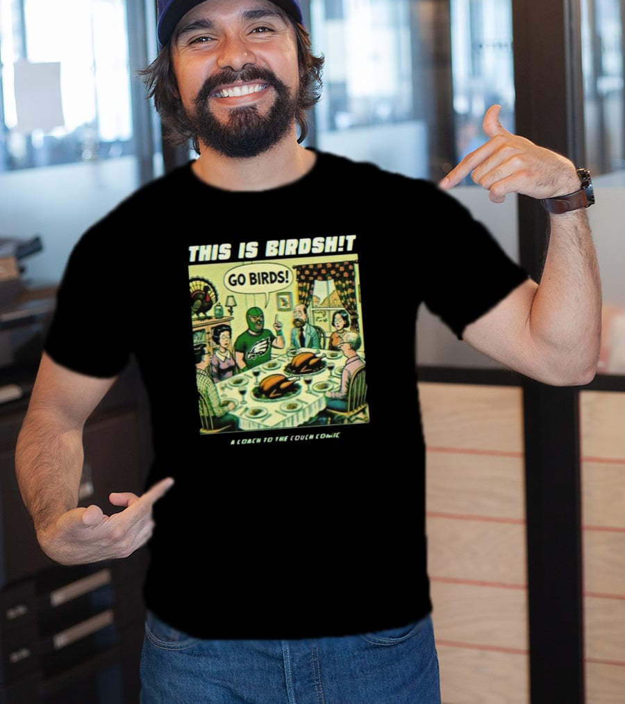 Philadelphia Eagles Thanksgiving Day Go Birds Comic T-Shirt