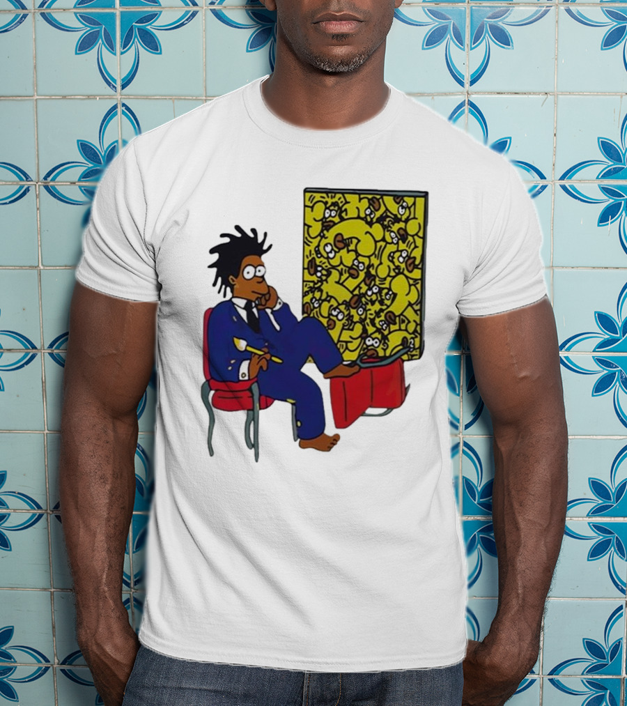 Jay Z Simpson Basquiat-Inspired Simpsons Mashup T-Shirt