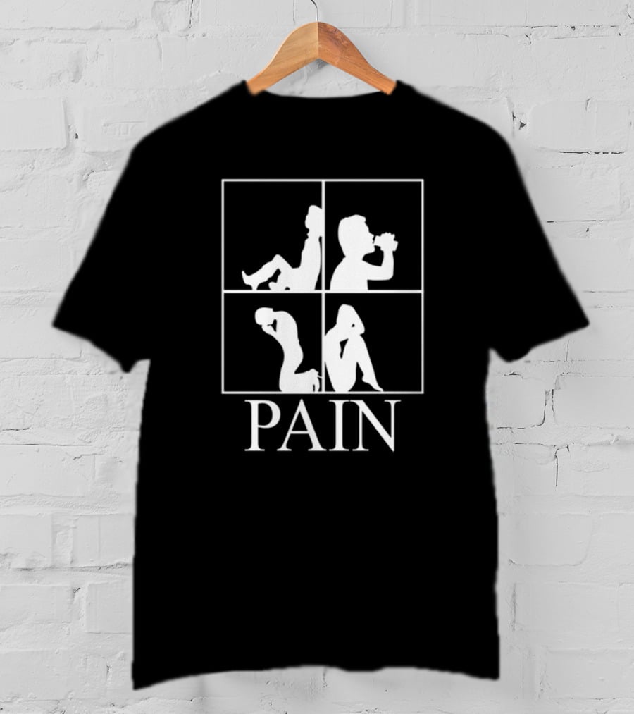 Lv_ Faceglry Pain Silhouette Quadrant Mood T-Shirt