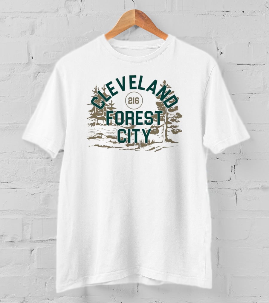 Cleveland Forest City 216 Nature Scene T-Shirt