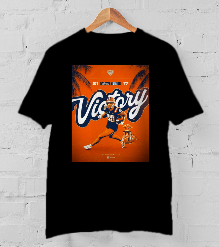 Victory Illinois 21-17 Over South Carolina Citrus Bowl Win T-Shirt