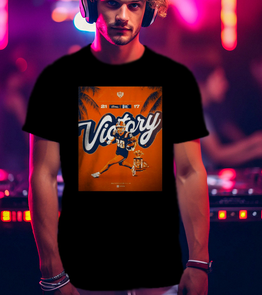Victory Illinois 21-17 Over South Carolina Citrus Bowl Win T-Shirt
