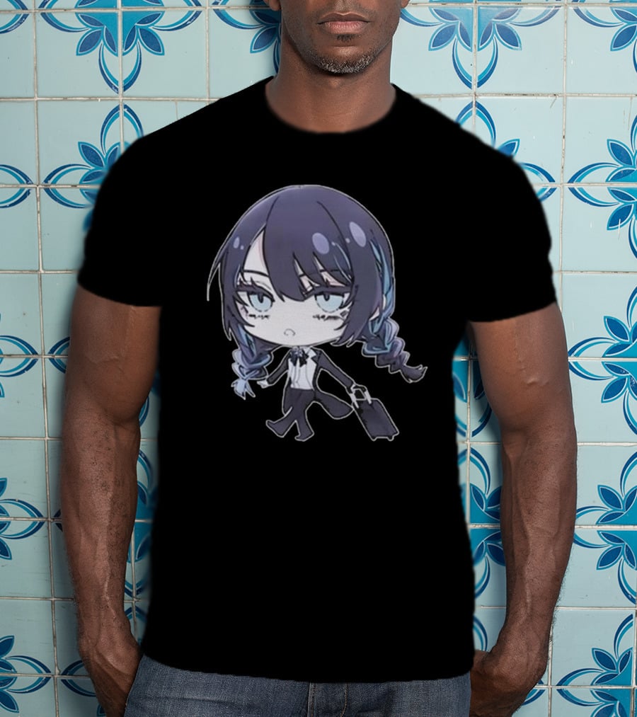 ADO Chibi Character Standing With Suitcase - ADO Chibi Tour T-Shirt