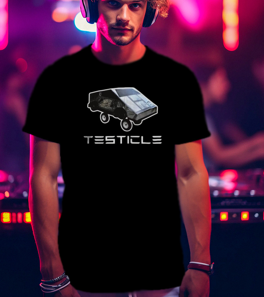 Bruhtees Testicle Tesla Cybertruck T-Shirt