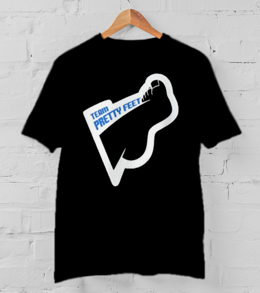 Team Pretty Feet Bold Blue Foot T-Shirt