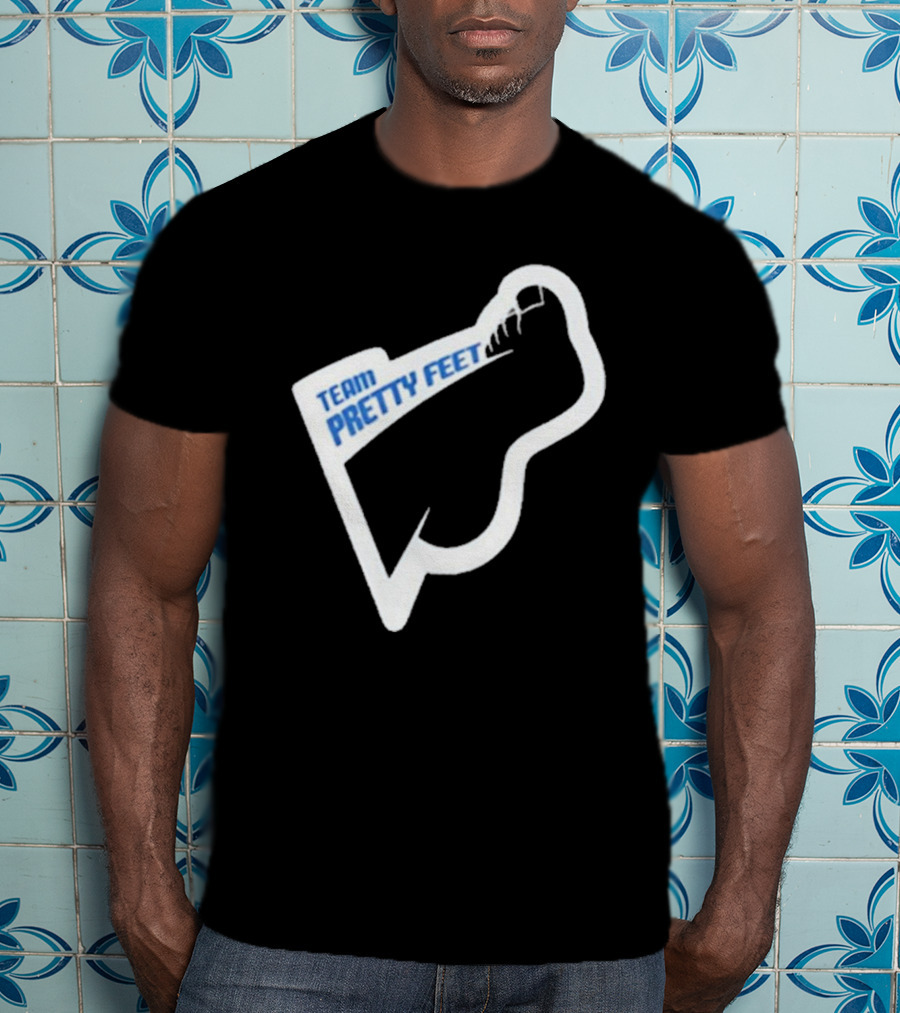 Team Pretty Feet Bold Blue Foot T-Shirt