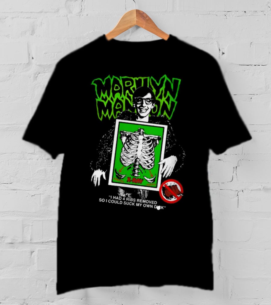 Marilyn Manson X-Ray Parody I Had 4 Ribs Removed T-Shirt