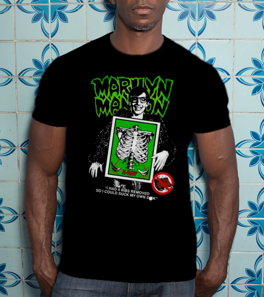 Marilyn Manson X-Ray Parody I Had 4 Ribs Removed T-Shirt