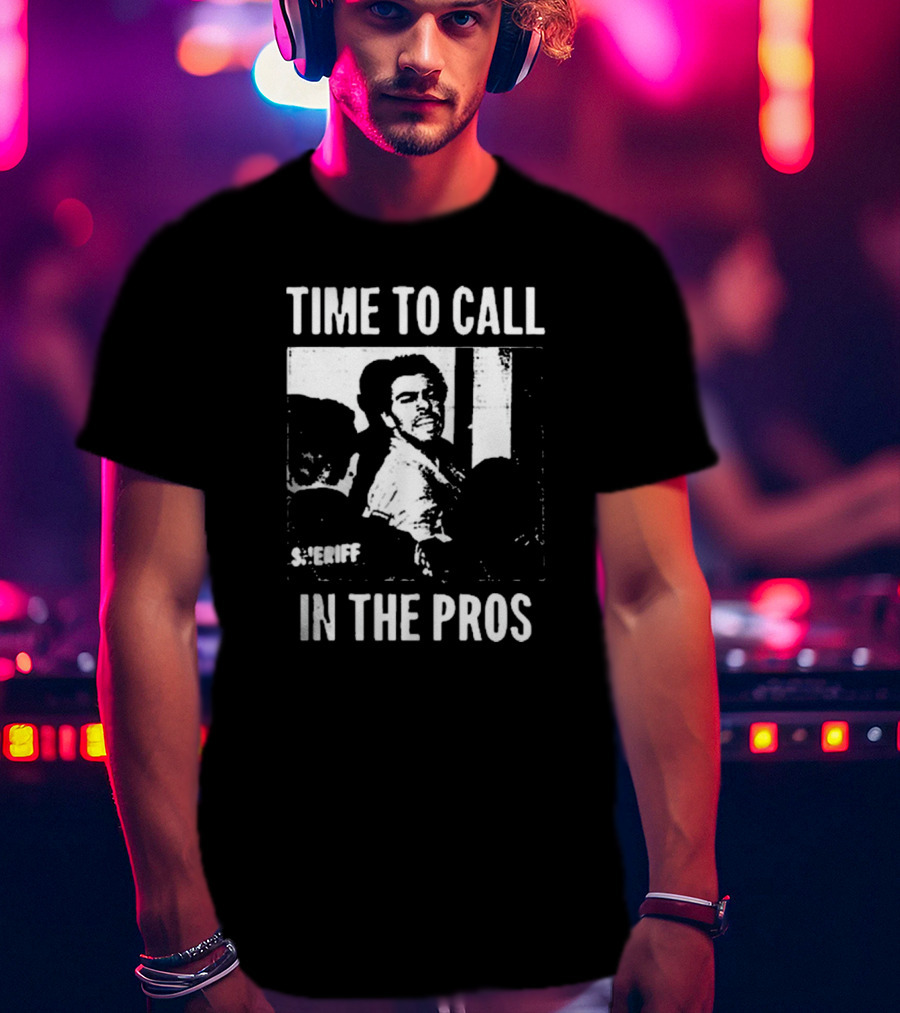 Time To Call In The Pros Sheriff Luigi Mangione T-Shirt
