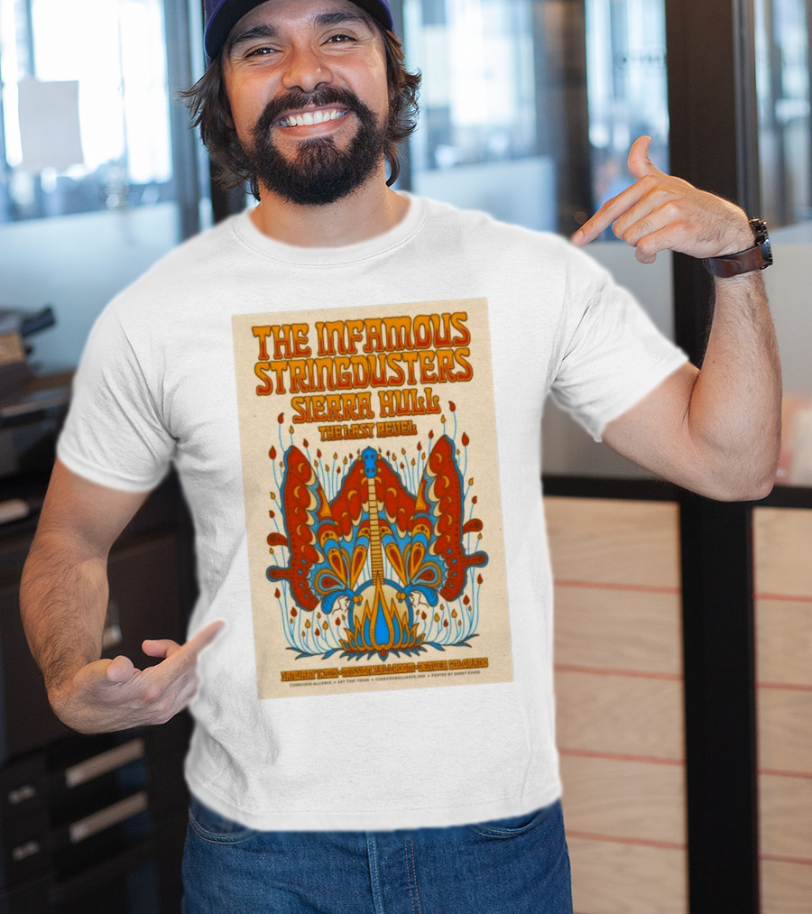 The Infamous Stringdusters And Sierra Hull And The Last Revel Live January 11, 2025 Mission Ballroom Denver CO Vibrant T-Shirt