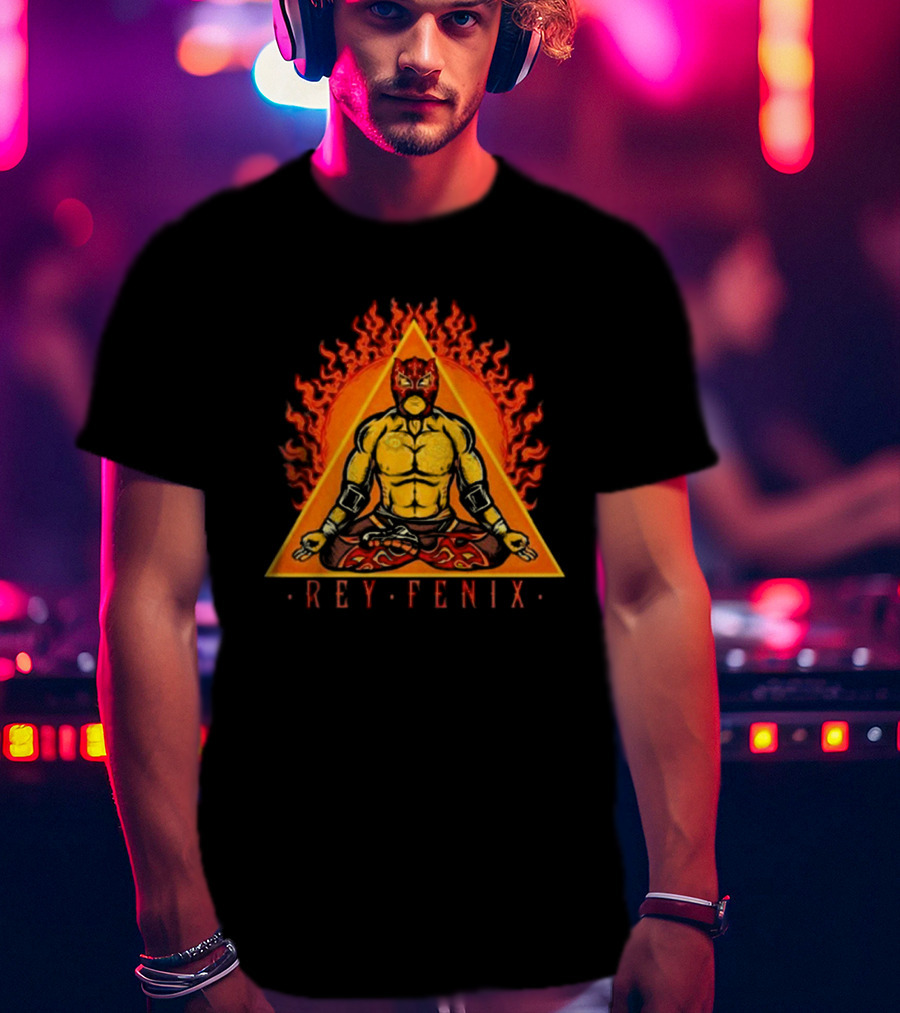 Rey Fenix Triangle Fire Meditation Mask T-Shirt